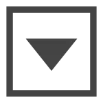 Caret Square Down O SVG Icon